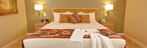 king size bed in Orange Tree Resort, Phoenix